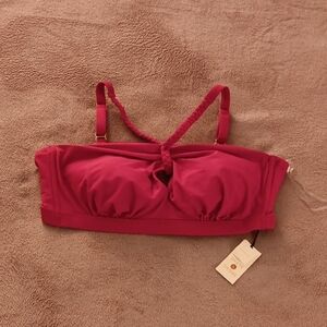 Shade & Shore Womens SZ 18 Vibrant Pink Bandeau BRA
